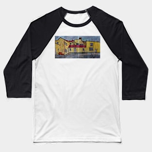 Watercolor Sketch - Mansion House from the Back. Essex, United Kingdom Baseball T-Shirt